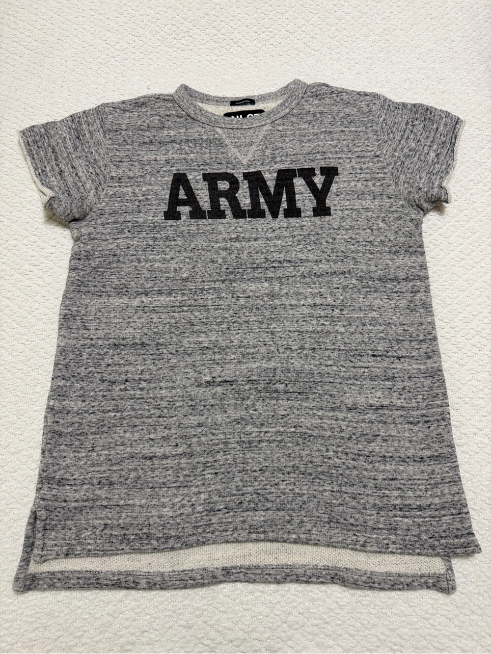 NLST S/S16 Army Japanese Fabric Raw Hem Sleeves Sweatshirt Women’s Size Small